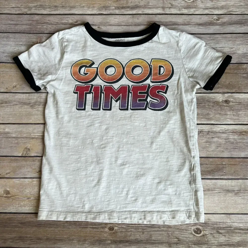 Gymboree Good Times Ringer Tee 5-6